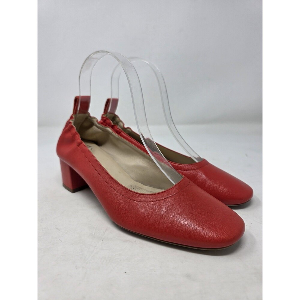 Everlane Women's The Day Heel Pumps Red Shoes Sz 6.5
